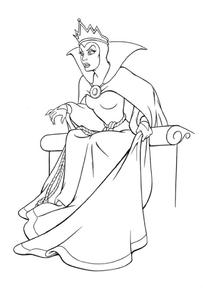 coloriage blanche neige