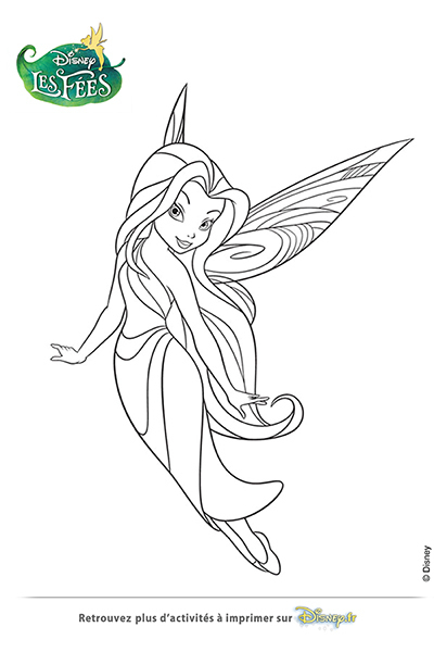 Coloriage La Fée Ondine  Disney Coloriages FR