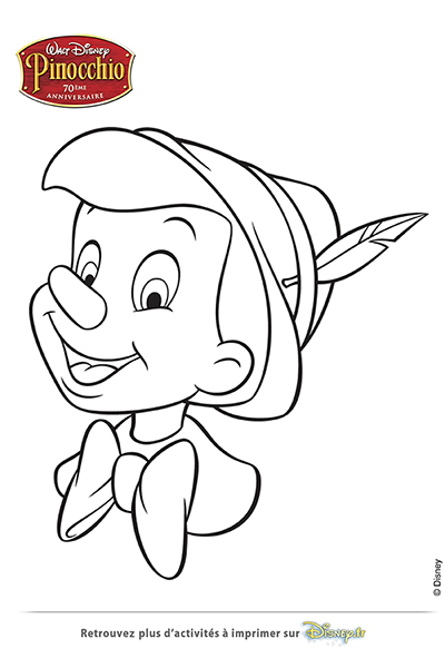 coloriage pinocchio