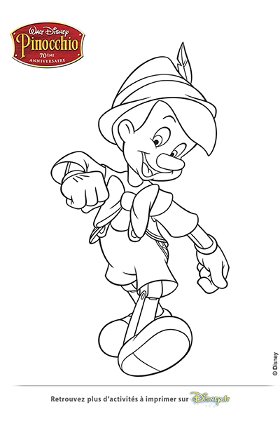 coloriage pinocchio et jiminy cricket
