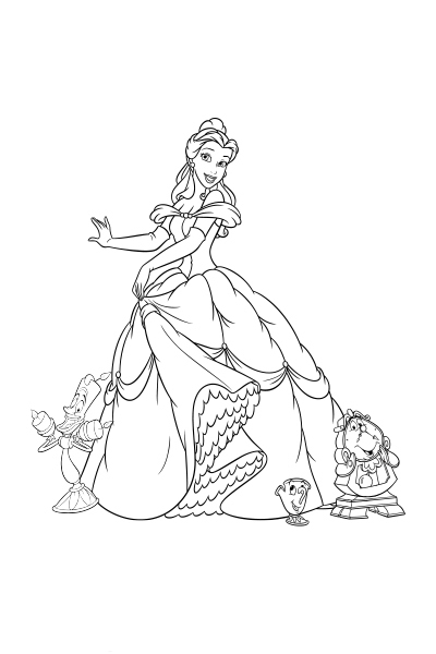 Coloriages Belle belle