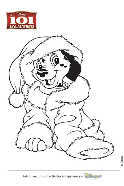 coloriage de noel original