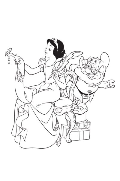 Coloriage La méchante reine