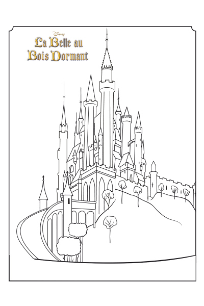 Coloriages La Belle Au bois Dormant  Disney.fr