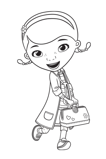 Coloriage De Docteur La Peluche