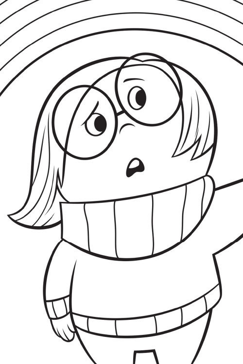 sadness from inside out coloring pages - photo #32