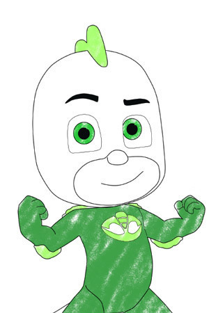 Gekko Colouring page Coloring Pages Pj Masks Coloring Pages Pj Masks Gekko Colouring page