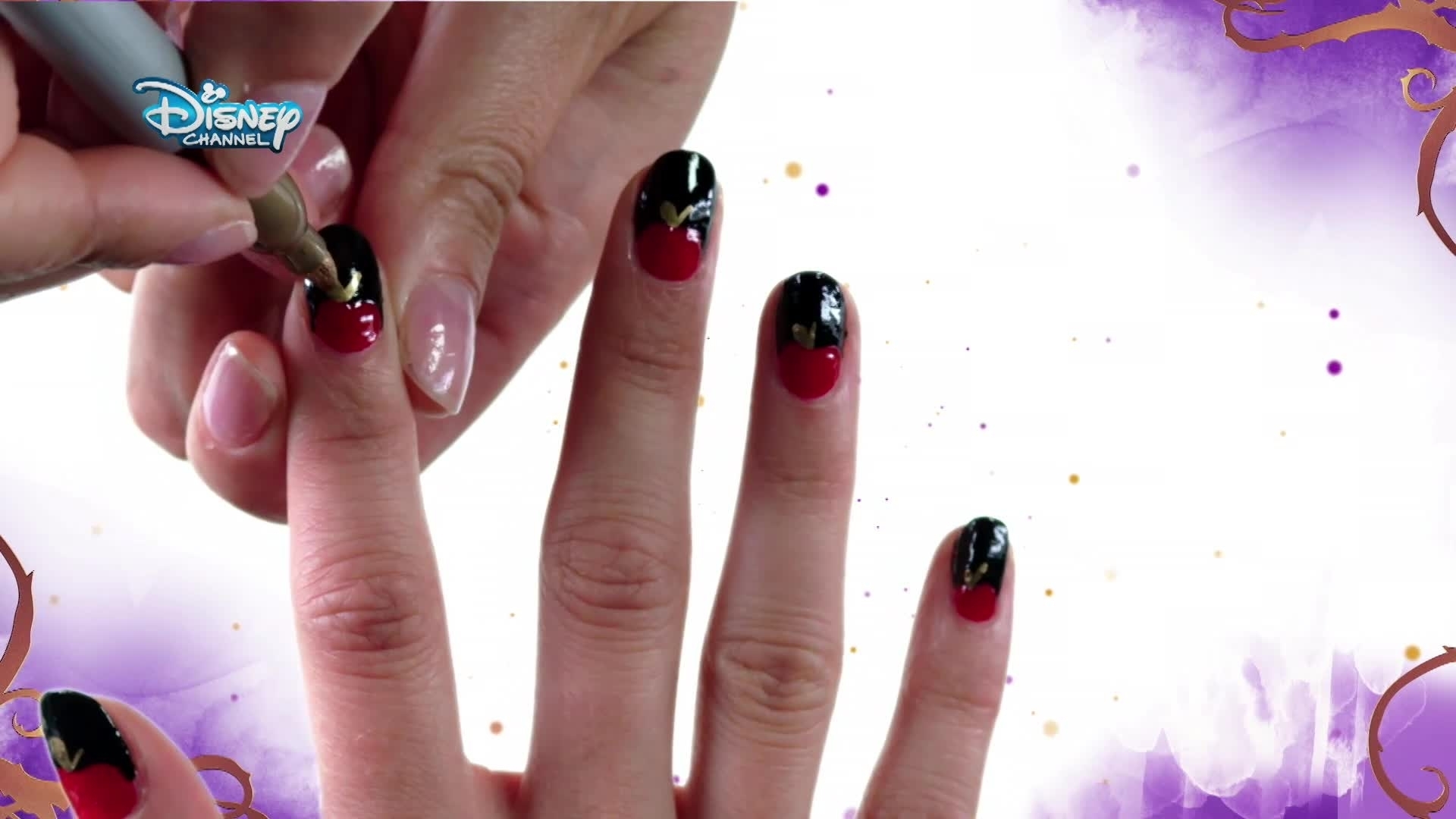 6. Descendants 3 Jay-inspired nail design - wide 4