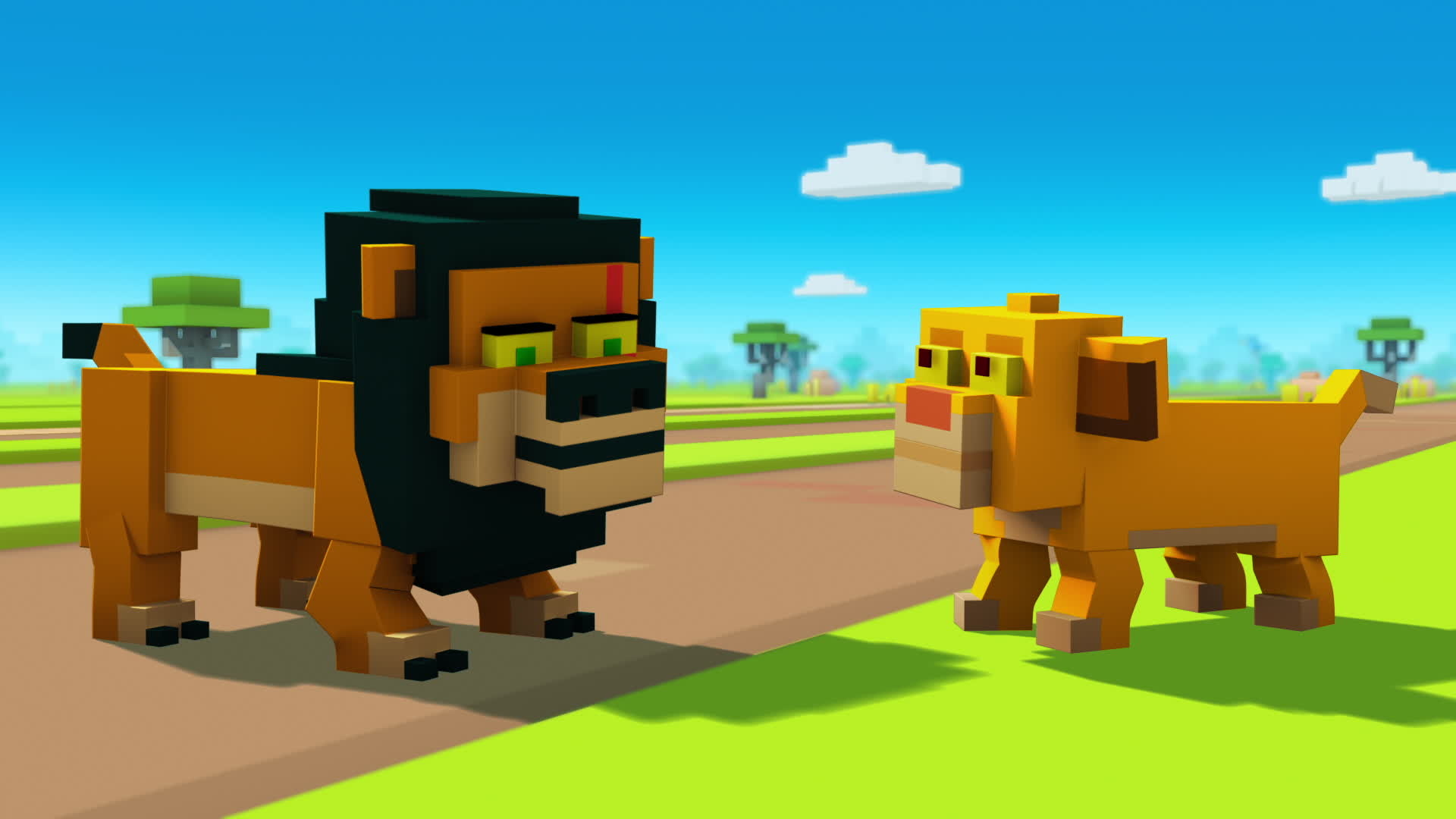 on disney crossy road what do i do in lion king level to earn hidden characters