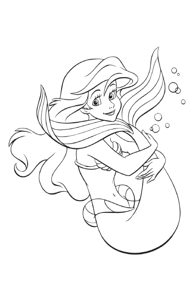 Coloriage Ariel la petite sirène coloriage ariel la petite sirene