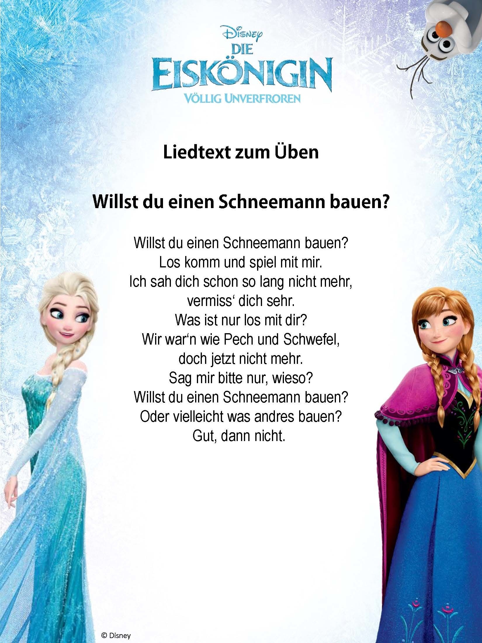 Eiskönigin Lieder Eiskönigin Lieder